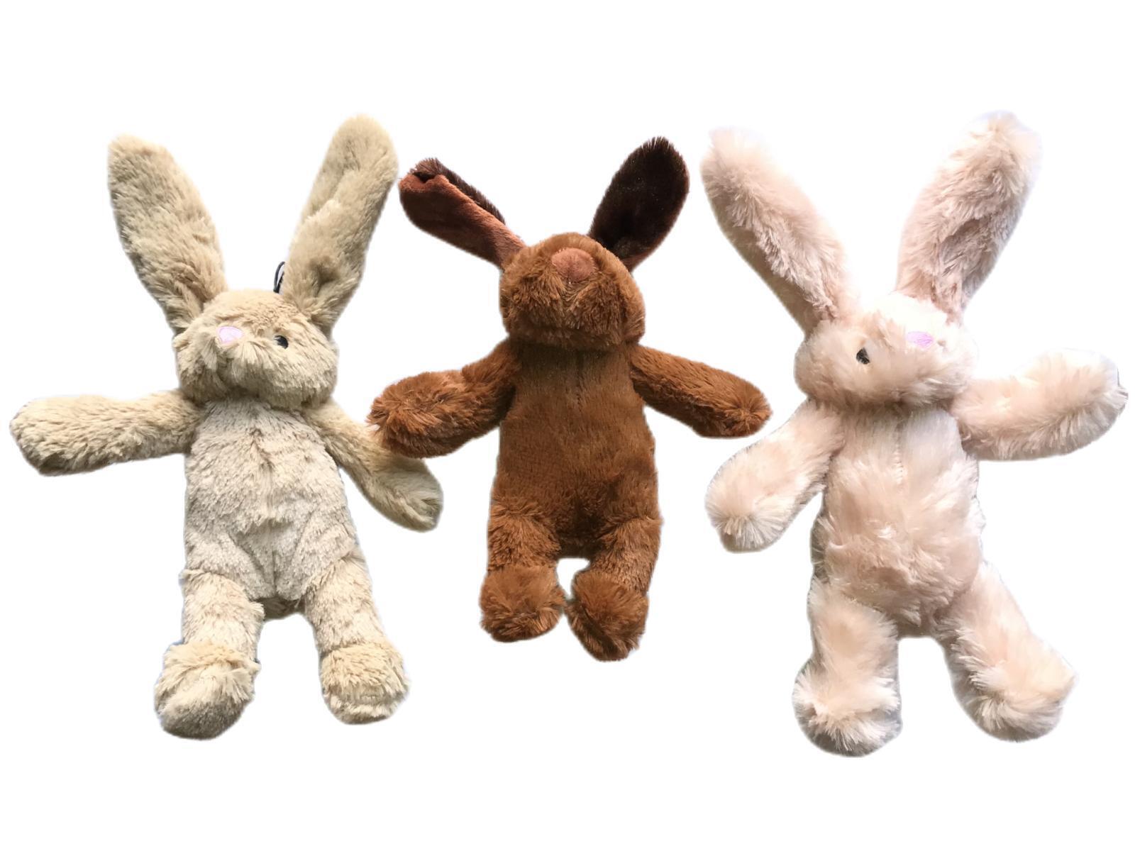 V278-3X61128-PLUSH-ANIMAL-72147-00 YES4PETS 3 x Pet Puppy Dog Toy Play Animal Plush Toy Soft Squeaky 25 cm Toy - Image 1