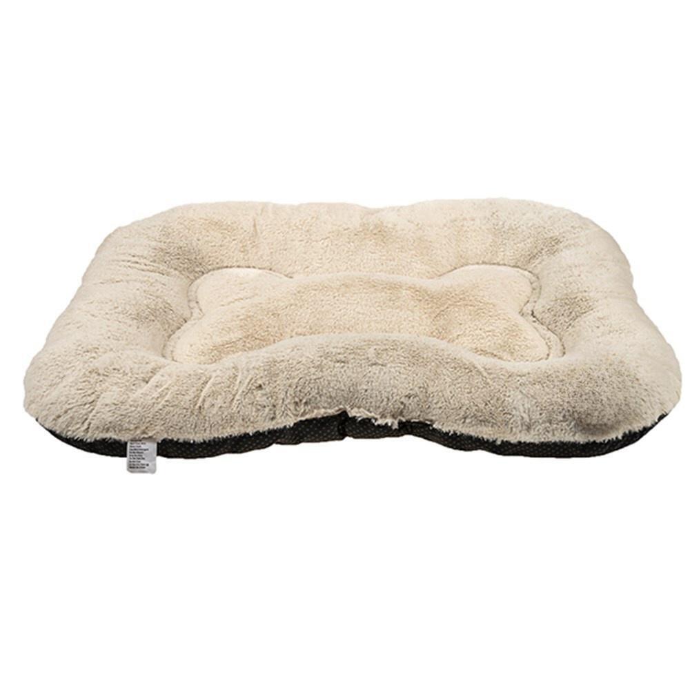 V278-61612-PET-BONE-MAT-177144-00 YES4PETS Pet Dog Cat Rabbit Rug Puppy Kitten Washable Soft Warmth Fleece - Image 1