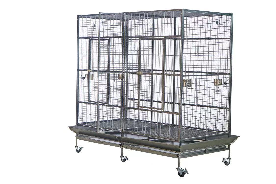 V278-B069-114935-00 YES4PETS XXXL 195 cm Bird Cage Pet Parrot Aviary Perch Castor Wheel - Image 1
