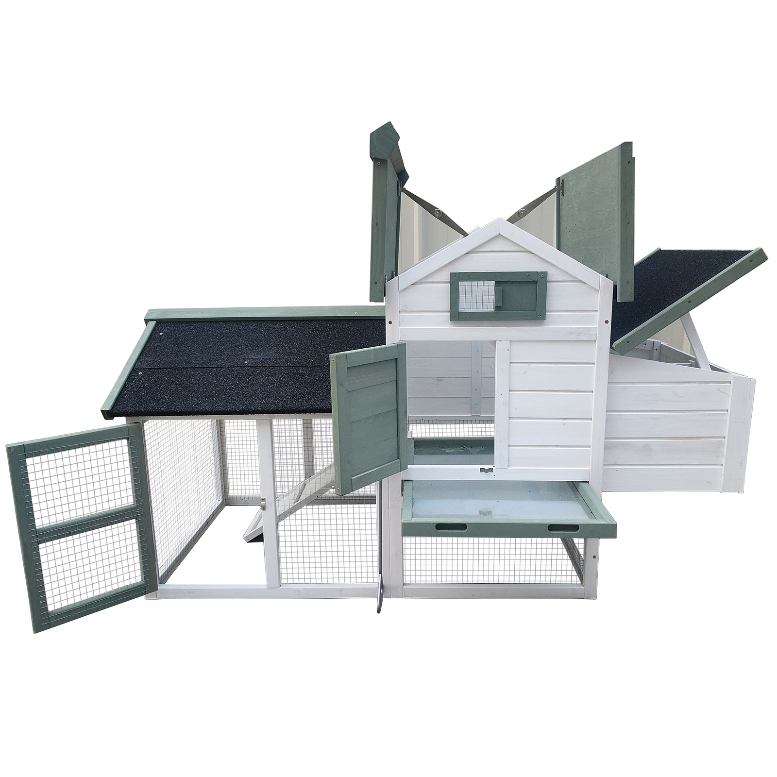 V278-CAGE-039ES-150109-00 YES4PETS Medium Chicken Coop Rabbit Hutch Guinea Pig Cage Ferret House - Image 1