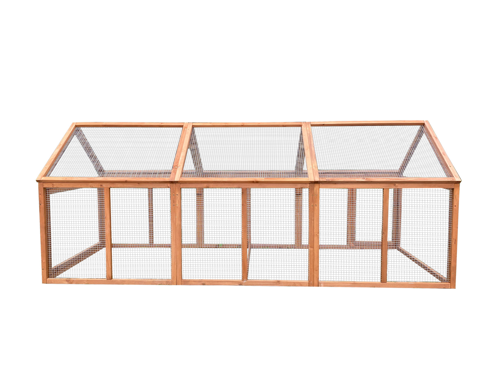 V278-PET-250-RUN-186707-00 YES4PETS 250 CM Large Chicken Coop Run Guinea Pig Cage Villa Extension Rabbit Hutch House Pen - Image 1