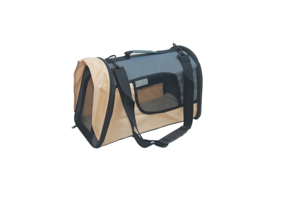 V278-SPC-422527_GREY-139177-00 YES4PETS Small Pet Dog Cat Rabbit Guinea Pig Ferret Carrier Travel Bag-Grey - Image 1