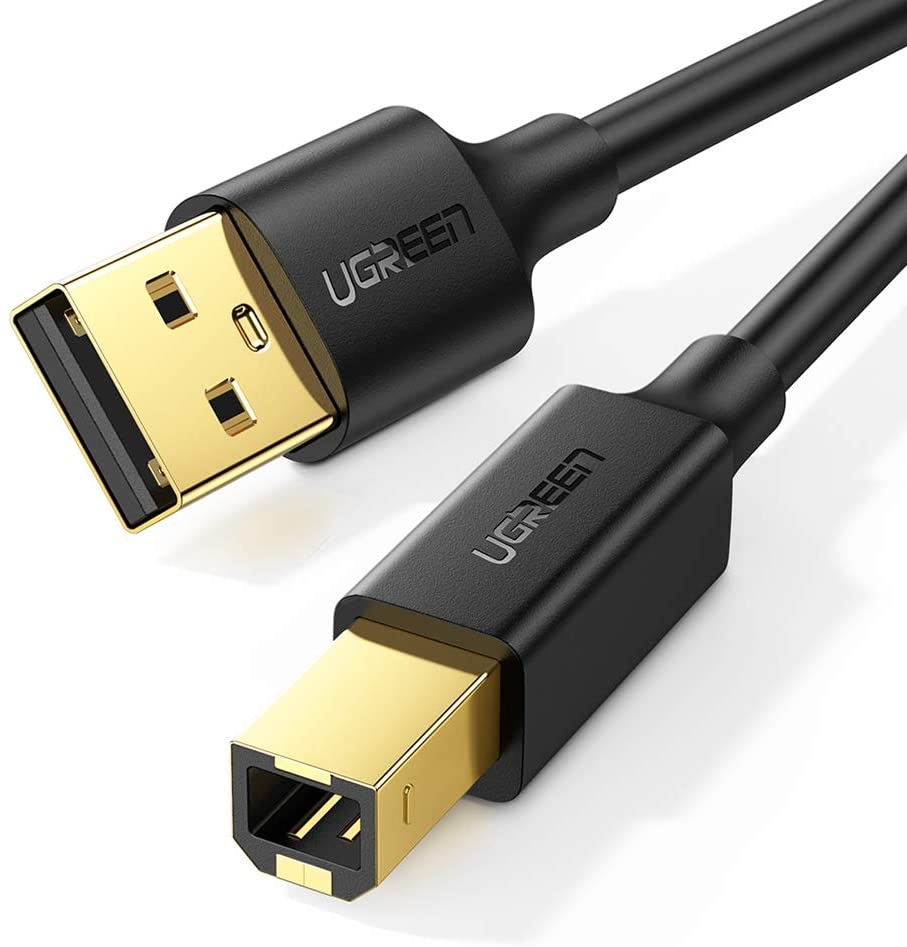 V28-ACBUGN10352-01_10 UGREEN USB 2.0 A Male to B Male Printer Cable 5m (Black) 10352 - Image 1