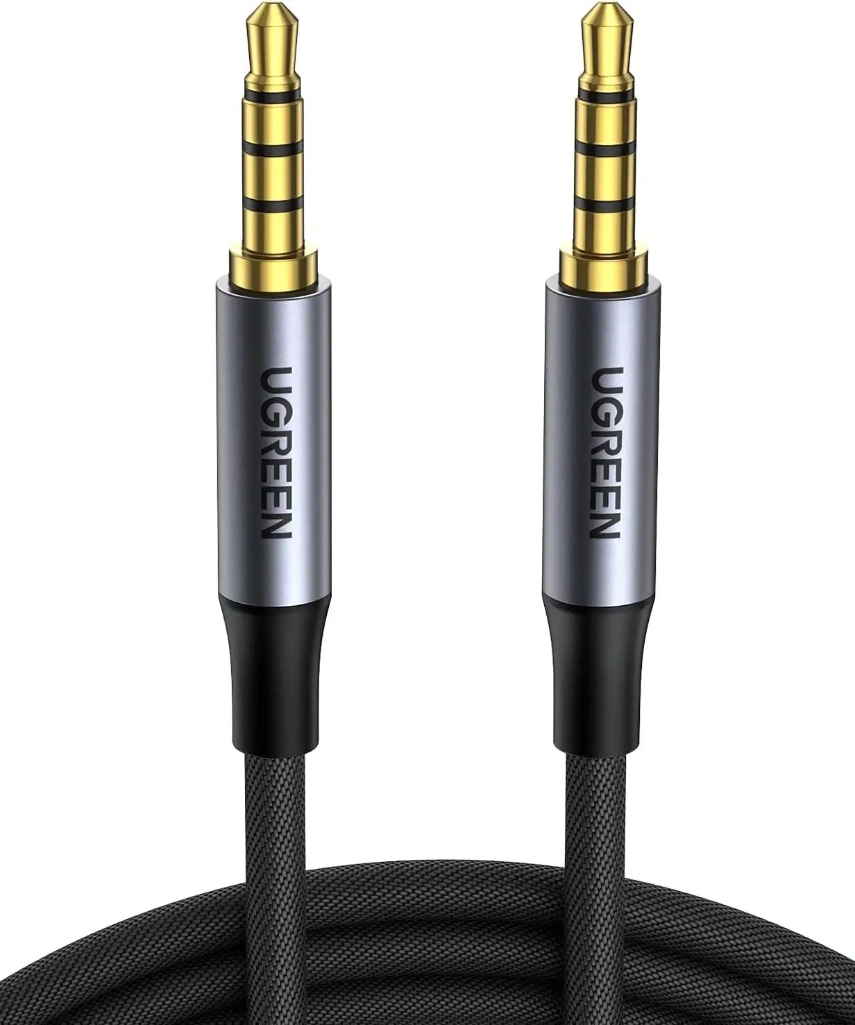V28-ACBUGN20785-211297-00 UGREEN 20785 3.5mm Braided 4-Pole Audio Cable Male to Male 3m - Image 1