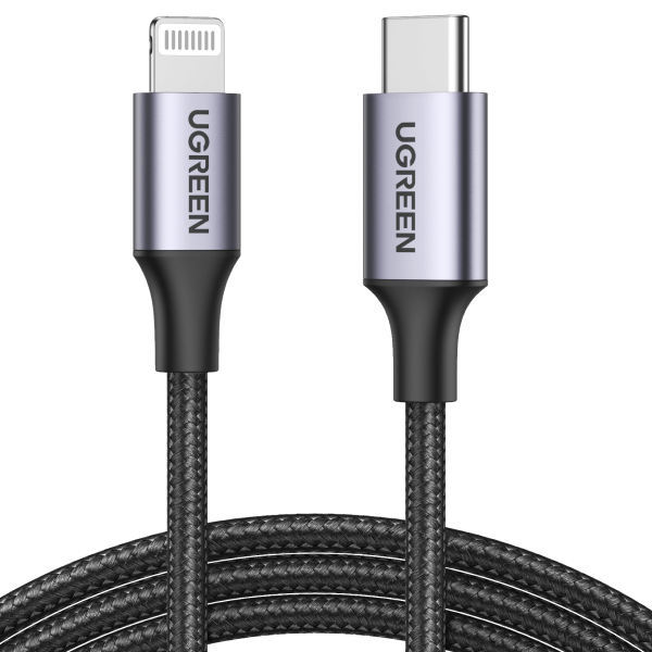 V28-ACBUGN60761-acbugn60759-1-00 UGREEN 60761 USB-C to iPhone 8-pin Fast-Charging Cable 2M - Image 1