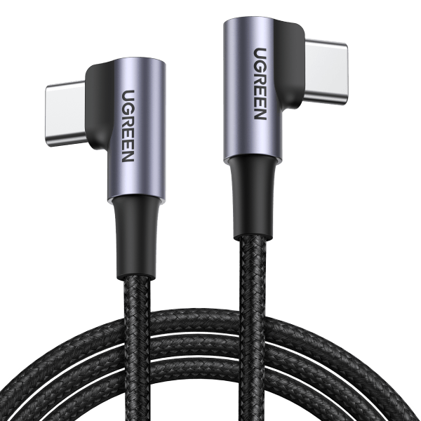 V28-ACBUGN70531-acbugn70529-1-00 UGREEN 70531 60W Angle USB C to C Cable 2M - Image 1