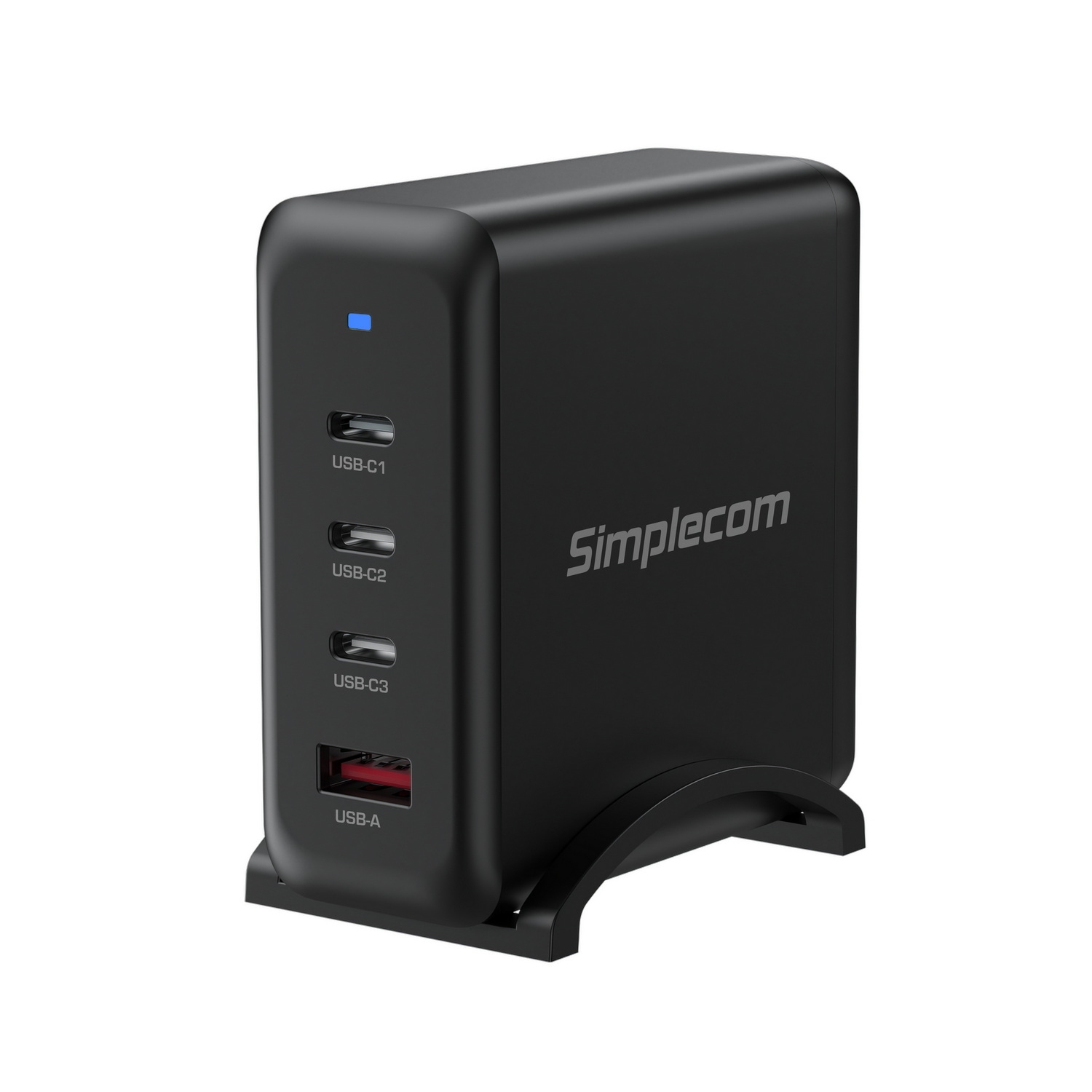 V28-CU400-142008-00 Simplecom CU400 4-Port PD 100W GaN Fast Charger 3xUSB-C + USB-A for Phone Tablet Laptop - Image 1