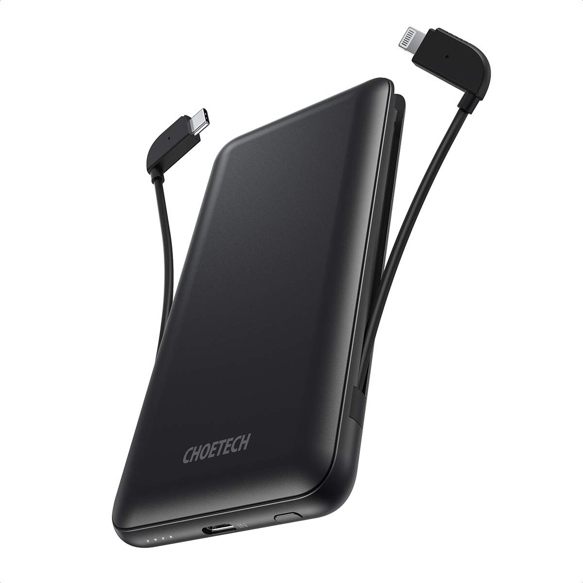 V28-ELECHOB688BK-151112-00 CHOETECH B688-BK 10000mAh MFi Certified PD18W Power Bank (with 2 cables) - Image 1