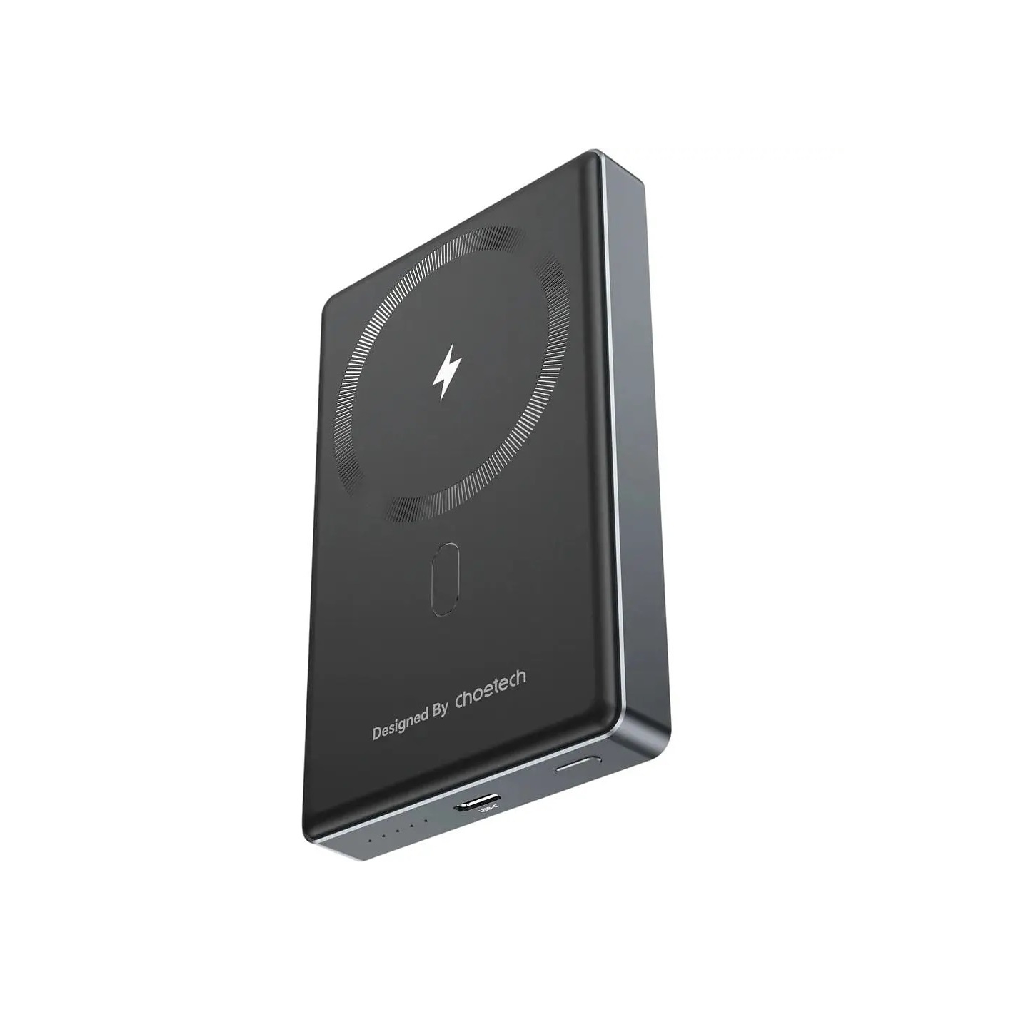 V28-ELECHOB739BK-202503071543-00 CHOETECH B739-BK 20W Slim USB-C 10000mAh Magnetic Power Bank - Black - Image 1