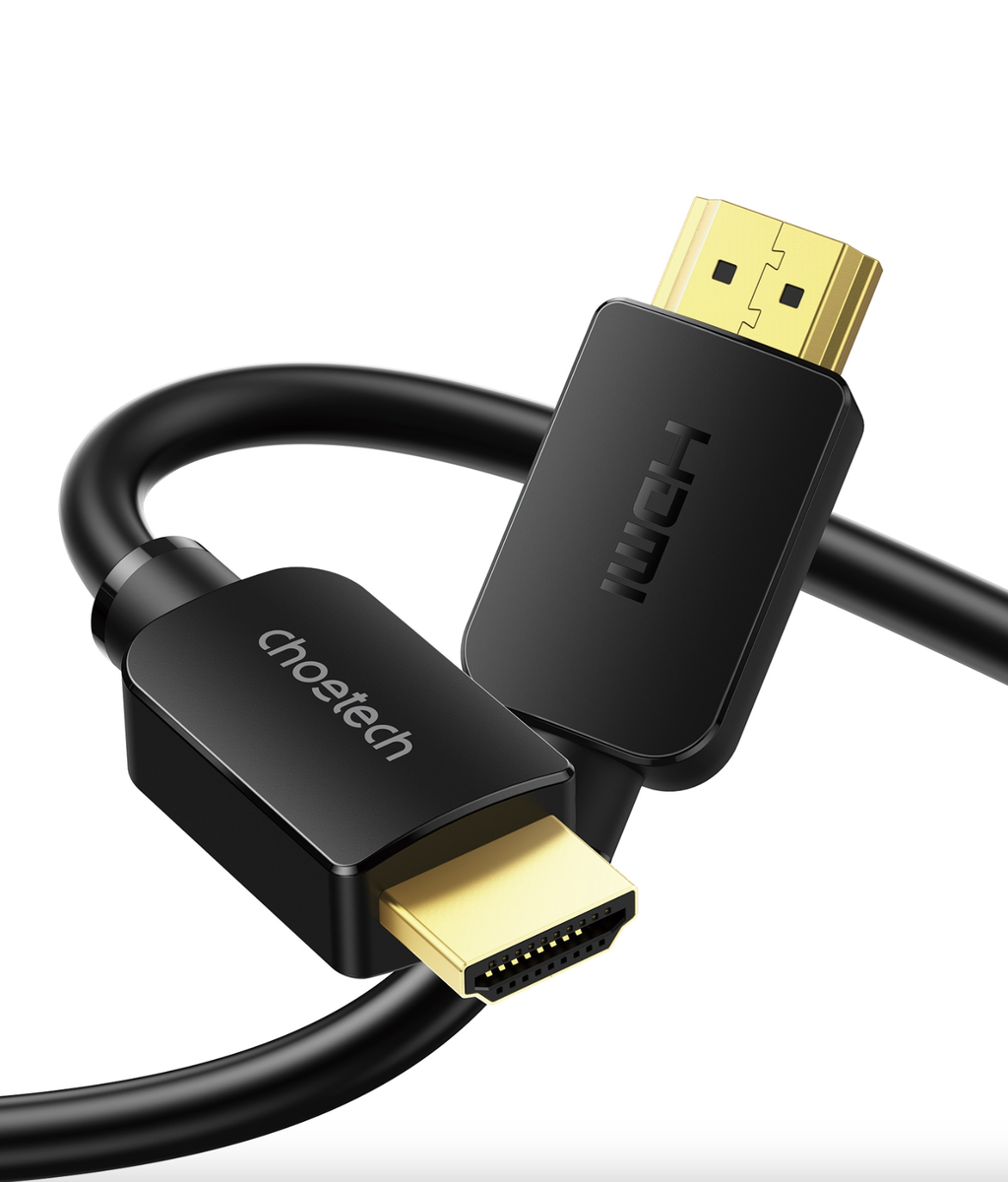 V28-ELECHOXHHTP20-202503071545-00 CHOETECH XHH-TP20 8K HDMI 2.1 Cable 8K@60Hz 48Gbps 2M Braided Cable - Black - Image 1