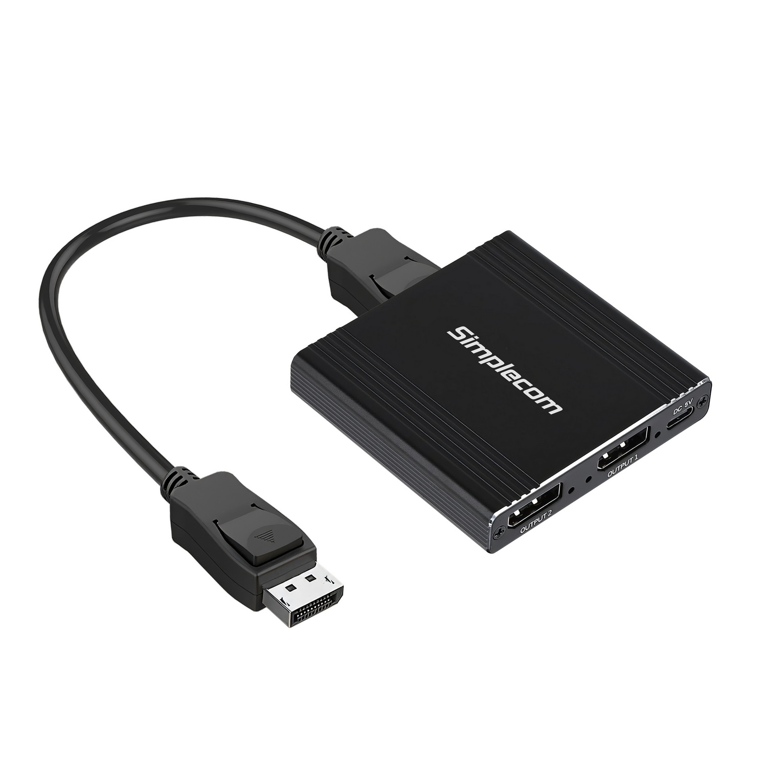 V28-SIMCM214-202502281206-00 Simplecom CM214 DisplayPort Splitter 1 IN 2 OUT MST Hub for Dual Extended Screens 4K DP 1.4 - Image 1