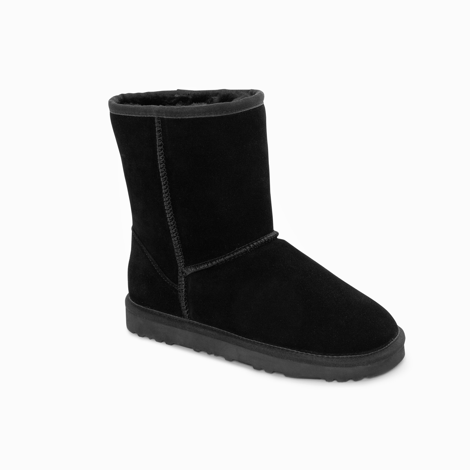 V317-OB661-BLACK-40-70320-01 Ugg Boots Genuine Australian Sheepskin Unisex Short Classic Suede (Black, EU40) - Image 1