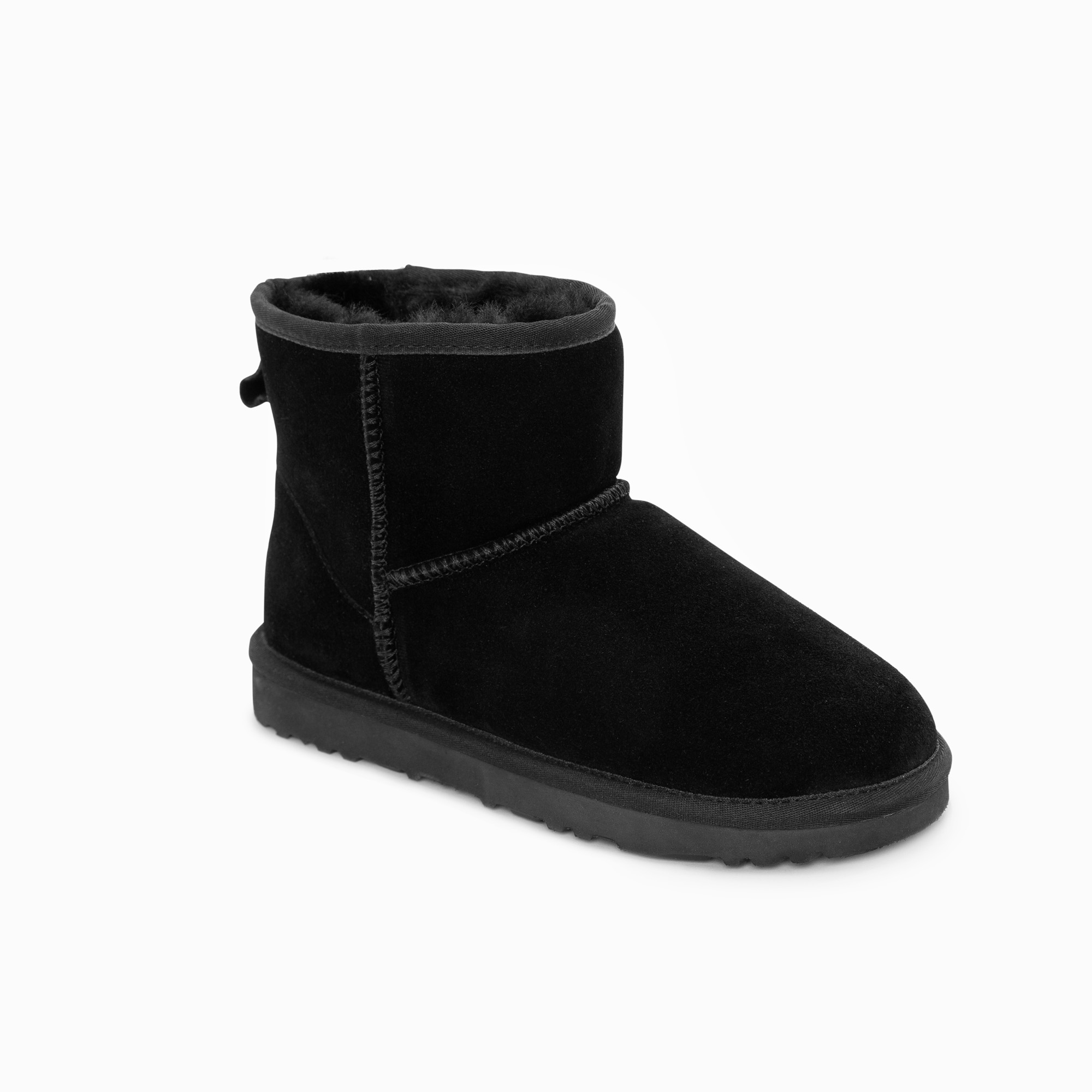 V317-OB664-BLACK-39-94878-00 Ugg Boots Genuine Australian Sheepskin Unisex Mini Classic Suede (Black, EU39) - Image 1