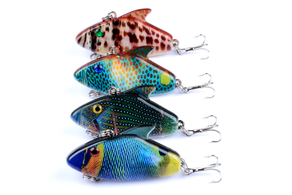 V324-LB37-fishing-lure-LB37-2-00 4x 5.5cm Vib Bait Fishing Lure Lures Hook Tackle Saltwater - Image 1
