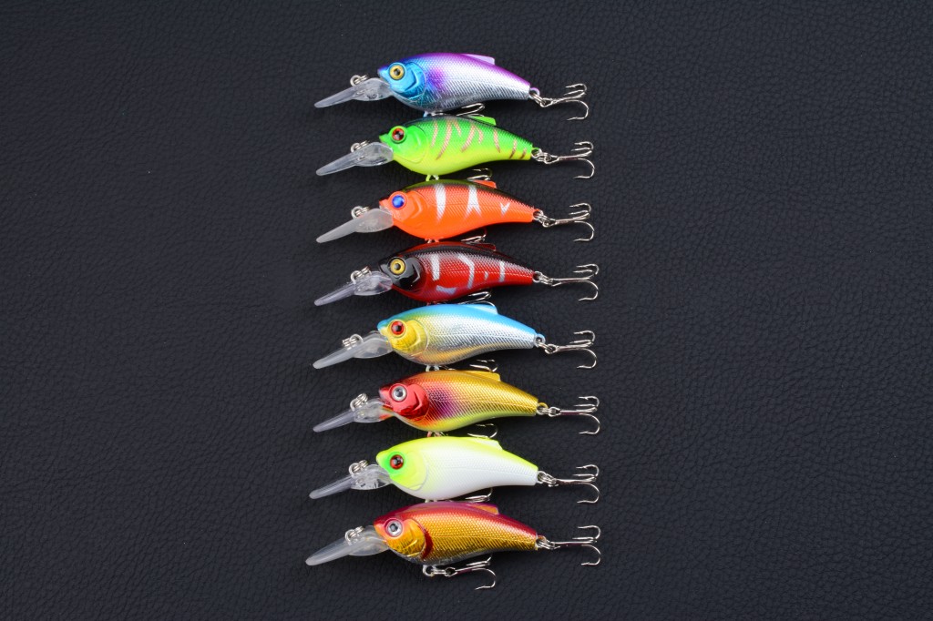 V324-LD-C0003-1-00 8x 7.5cm Popper Crank Bait Fishing Lure Lures Surface Tackle Saltwater - Image 1