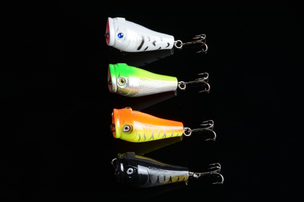 V324-LD-P0003-fishing-lure-LD-P0003-1-00 4X 5cm Popper Poppers Fishing Lure Lures Surface Tackle Fresh Saltwater - Image 1