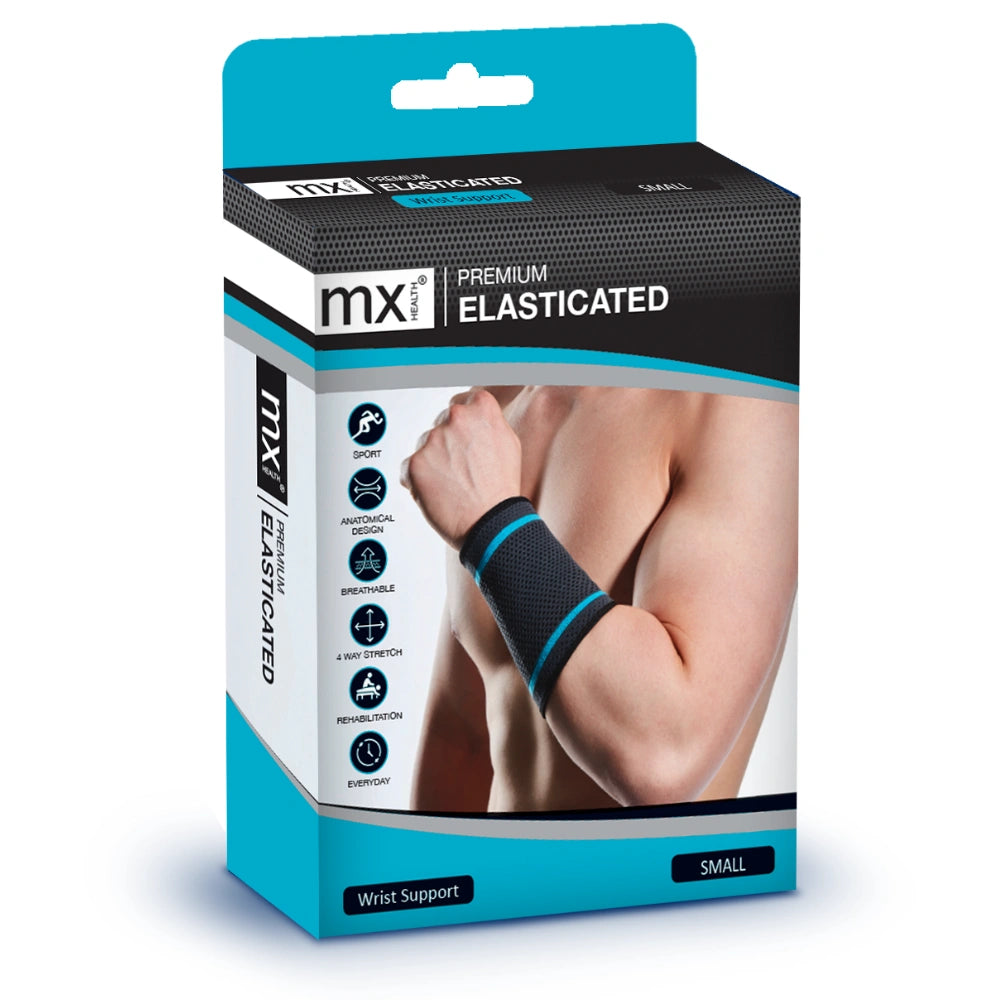V346-MX72521-202505221440-00 MX Health Premium Elasticated Wrist Support - Medium - Image 1