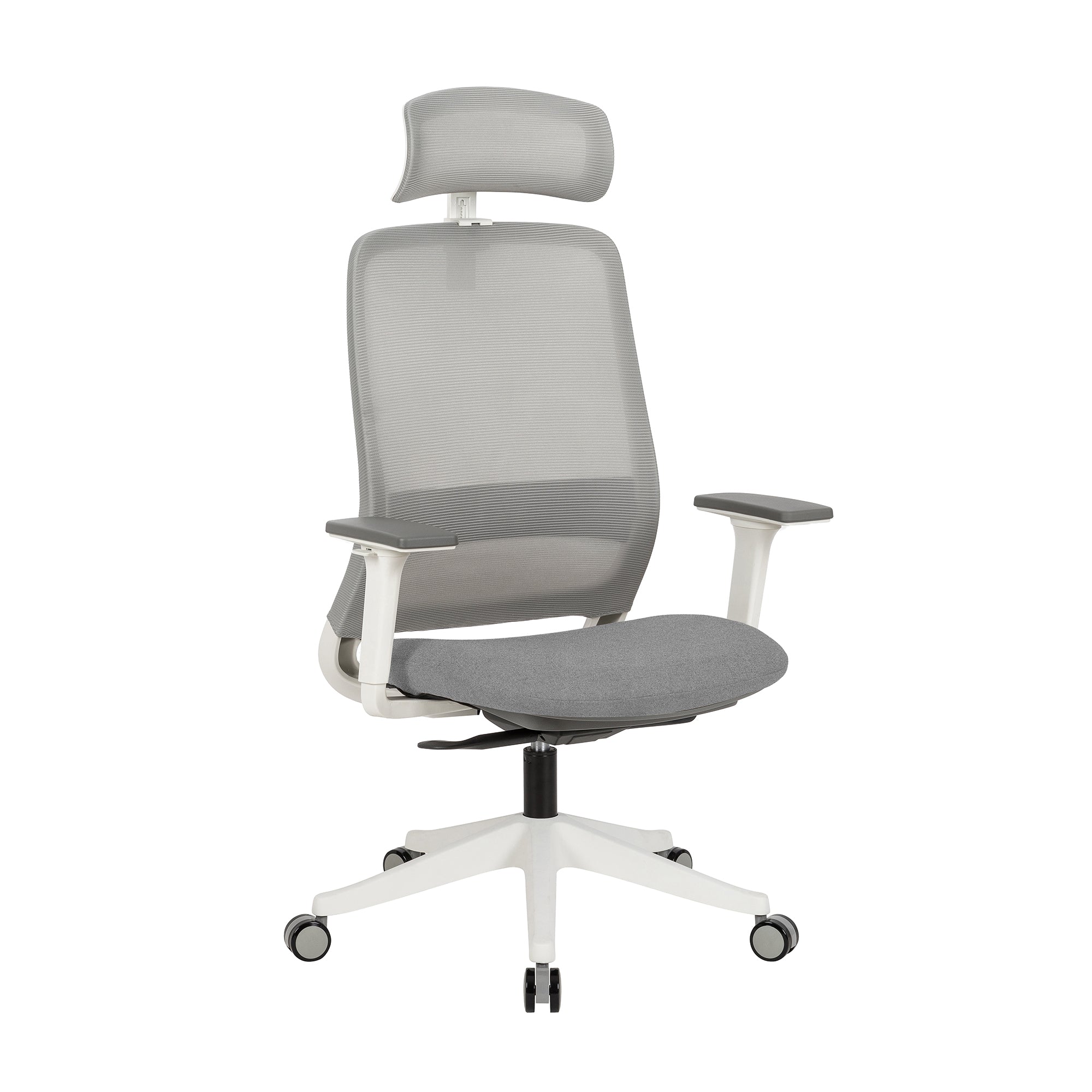 V369-311HW-209261-00 Carlie High Back Molded Foam Seat Ergonomic Office Chair In Grey - Image 1