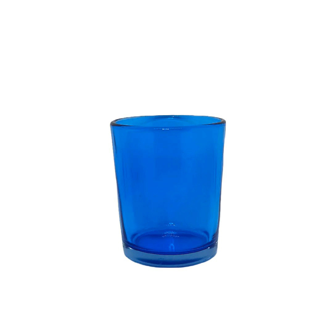 V382-BLUCHX20-202503121011-00 20 Pack Blue Glass Votive Tealight Candle Holders House Party Centerpiece Xmas Wedding Decor Glass Candlestick Party Decorations Bridal Baby Shower Event - Image 1