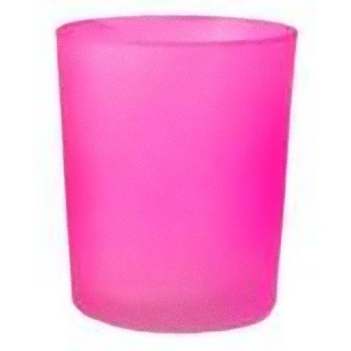 V382-PINKFHX10-202503121010-00 10 Pack Pink Frosted Glass Votive Tealight Candle Holders House Party Centerpiece Xmas Wedding Decor Glass Candlestick Party Decorations Bridal Valentines Event - Image 1