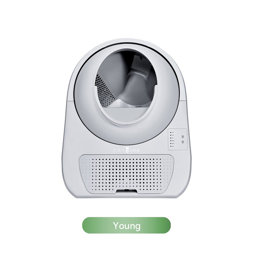 V390-CL-03-67605-00 CATLINK SCOOPER Self-Clean Litter Box Young Version Grey - Image 1