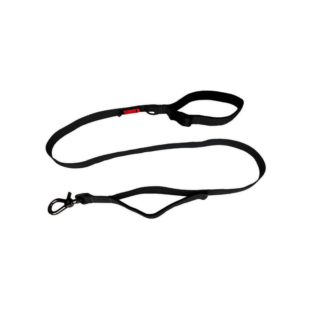 V390-KTLMBK-185407-00 KONG Traffic Black Leashes Medium - Image 1
