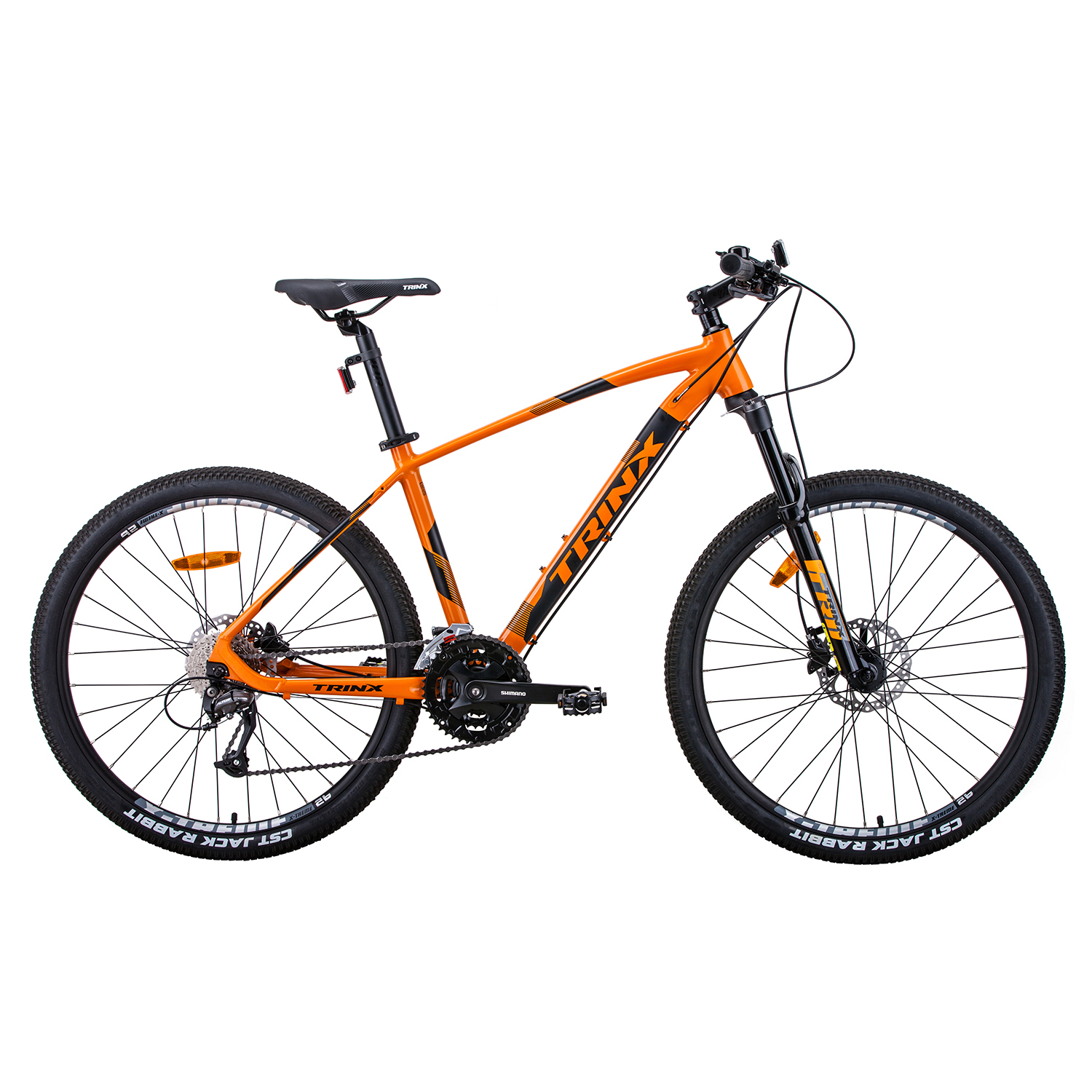 V406-X1_ORANGE-89619-00 Trinx X1 MTB Mountain Bike Shimano Altus M370 27 Speed 17 Inches Frame Orange/Black - Image 1