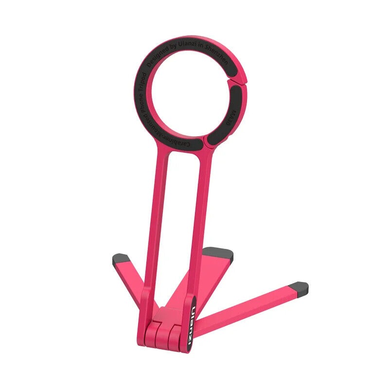 V413-M056-202503251452-00 ULANZI MA30 Magnetic Phone Tripod Stand for iPhone - Aluminium Maglock Smartphone Mini Tripod Pocket Cell Phone Stand Dual-Sided Magnet Quick Mount Compatible with iPhone 16 15 14 13 12 Magsafe
(Red) - Image 1