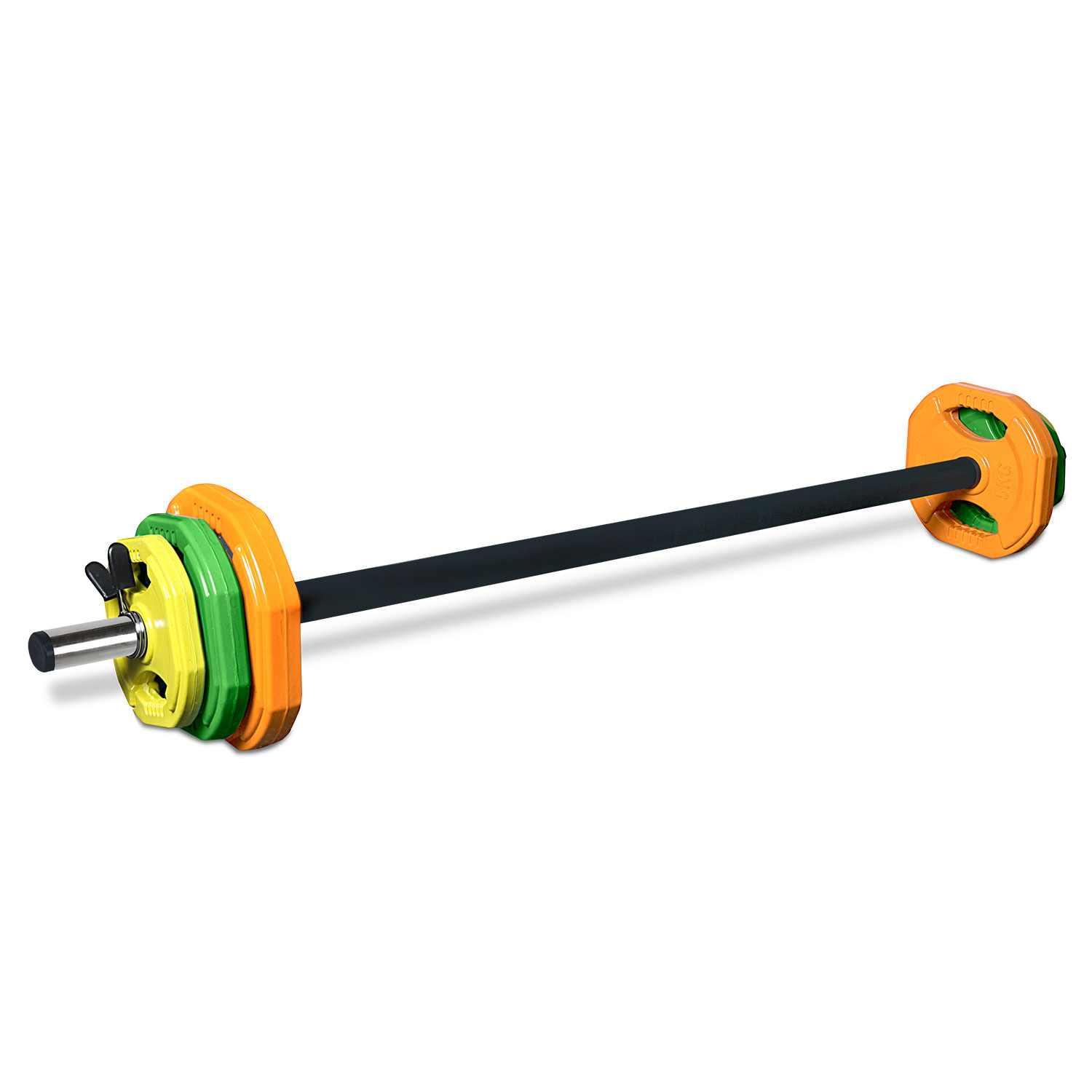 V420-STUDIO-WEIGHTSET-88813-00 CORTEX 20kg Studio/Pump Weight Set With Barbell - Image 1