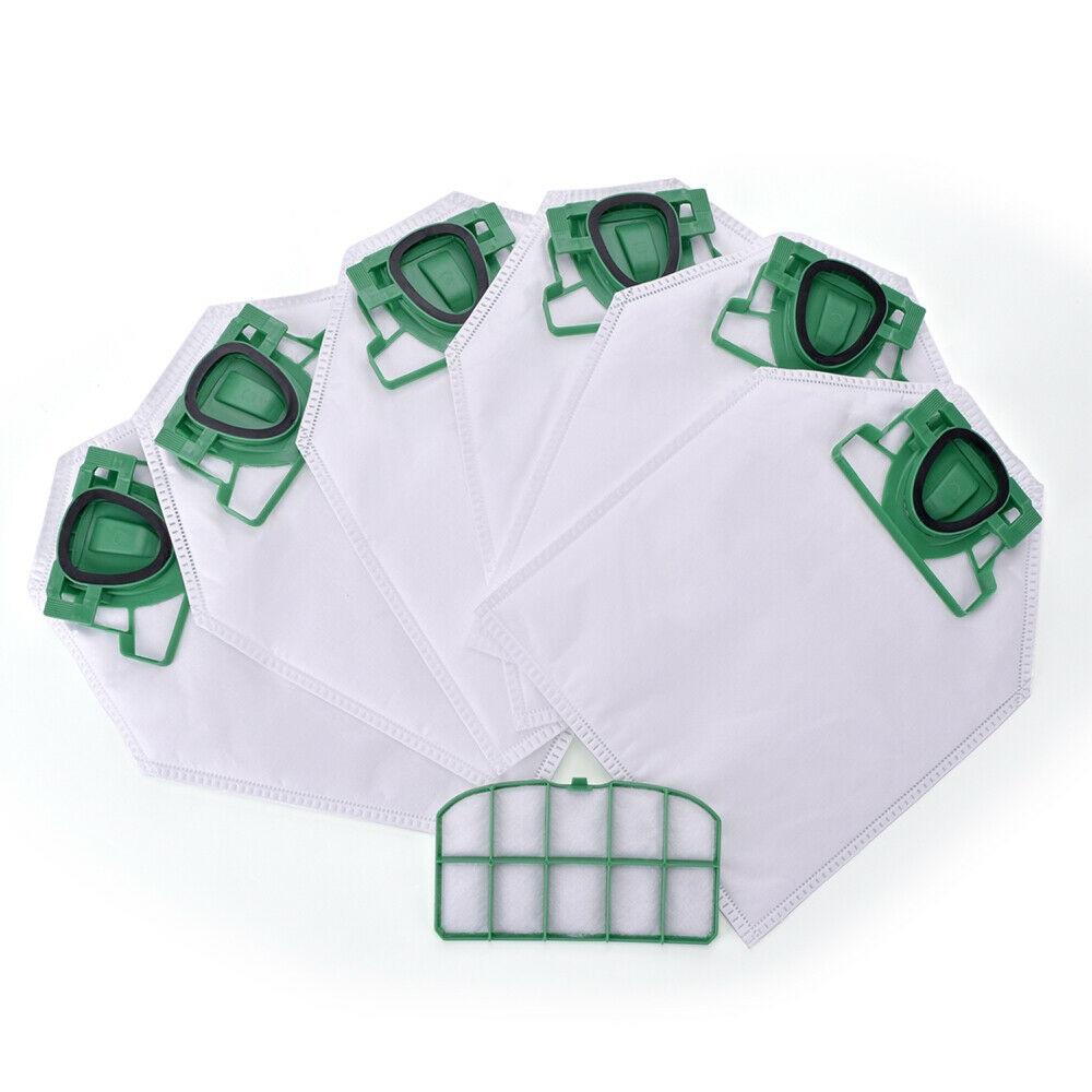 V424-VB-VK200-95287-00 6 X Vacuum bags and filter for Vorwerk Kobold VK200 - Image 1