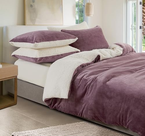 Version 1.0.0 2-in-1 Teddy Sherpa Quilt Cover Set (Mve, Double) - Image 1