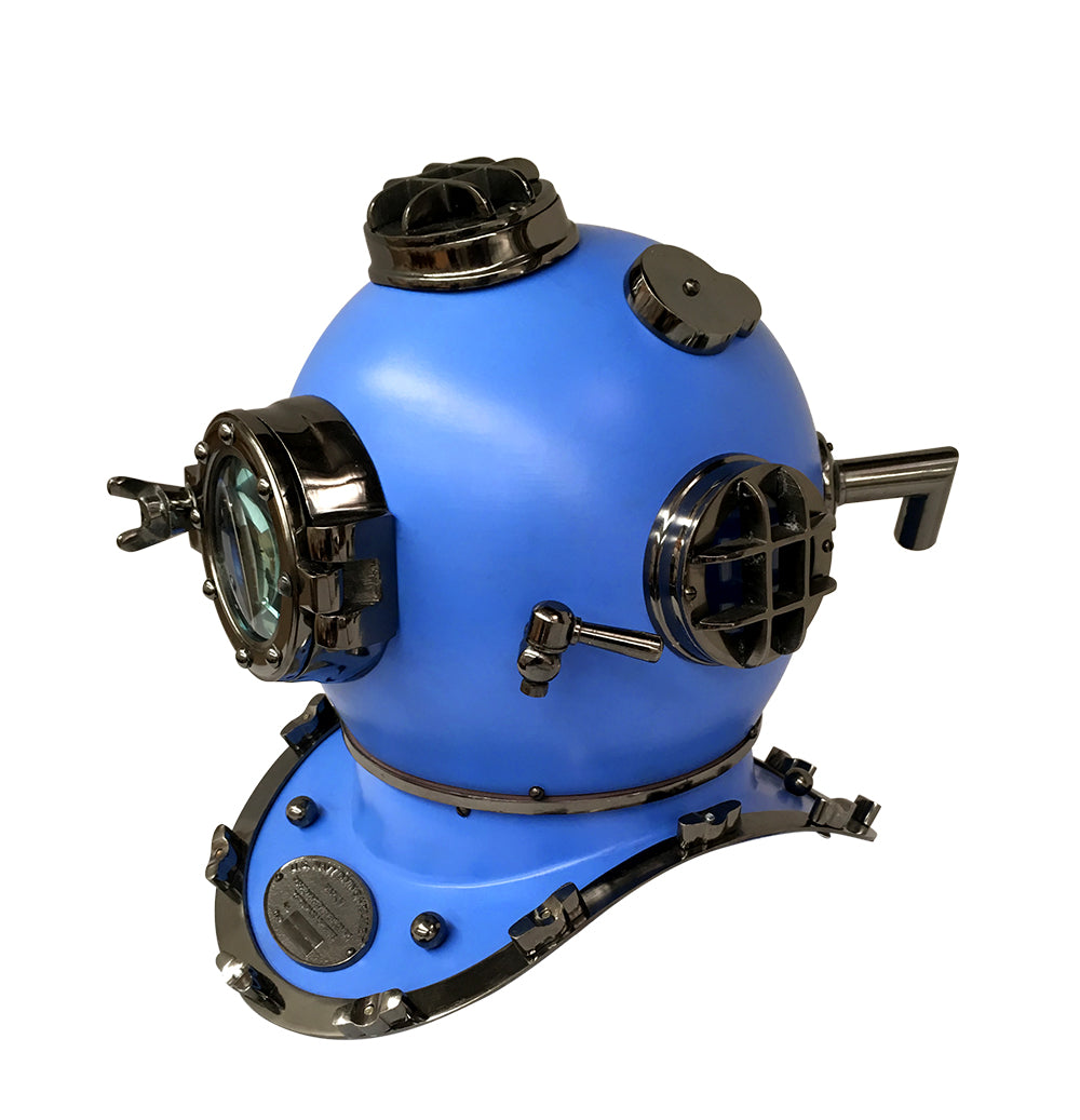V440-DH103D-76785-00 US Navy Mark V Diving Helmet – Blue - Image 1