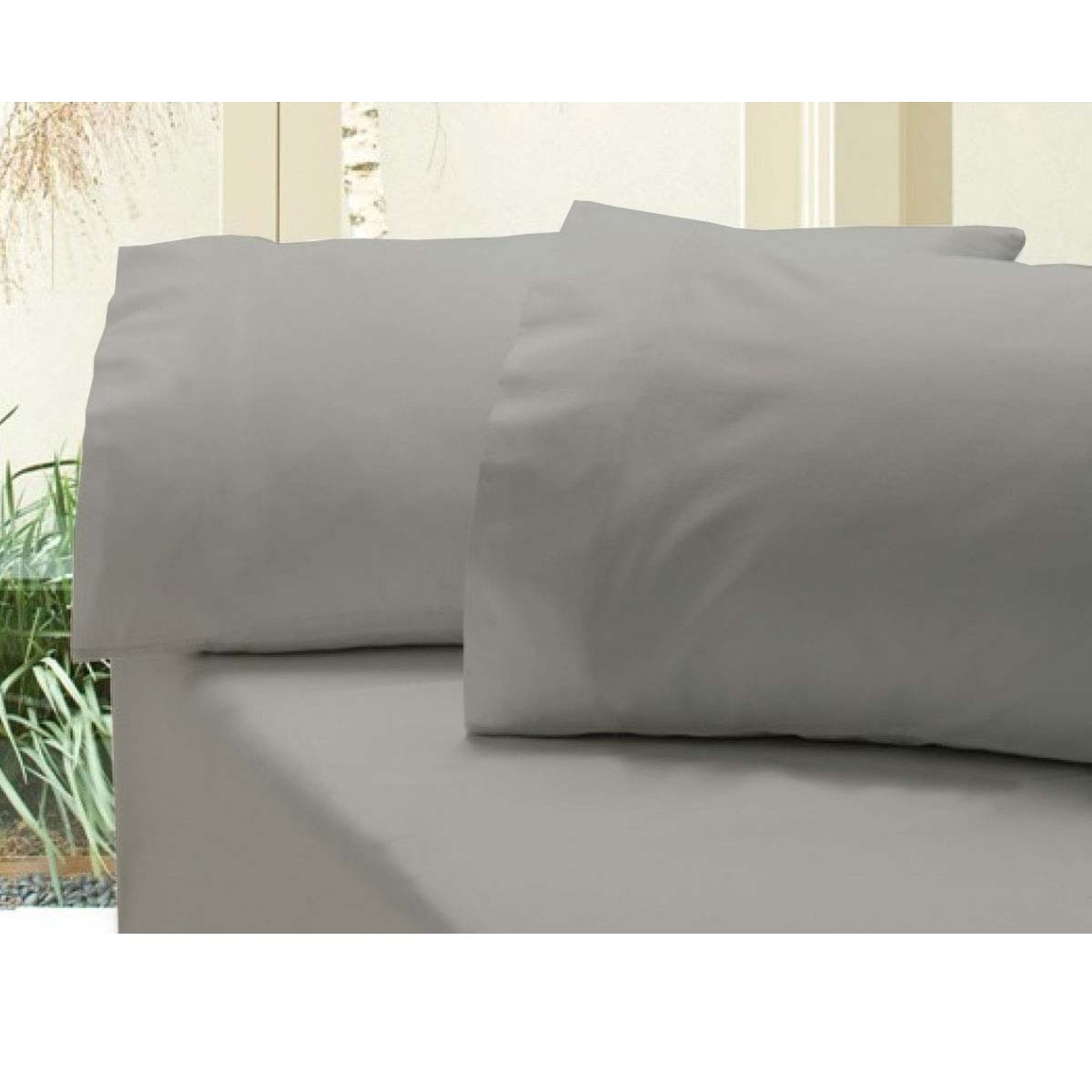 V442-ATX-FITTEDSS-REVIVE400-GREY-DS-202503121030-00 Revive 400TC Cotton Sateen Combo Set Double Grey - Image 1