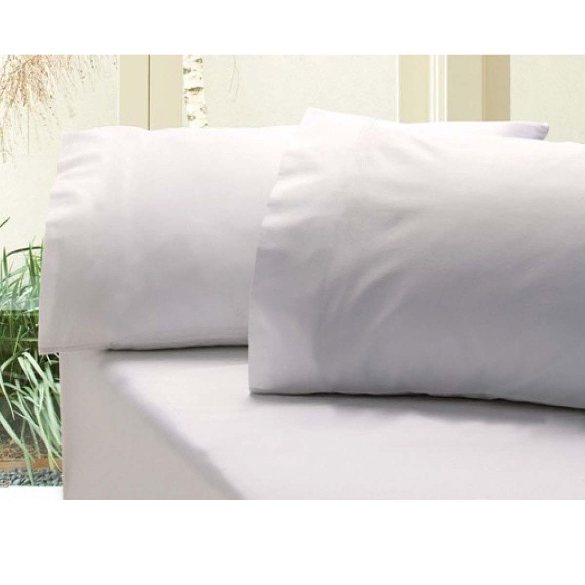V442-ATX-FITTEDSS-REVIVE400-WHITE-QS-79532-00 Revive 400TC Cotton Sateen Combo Set Queen White - Image 1