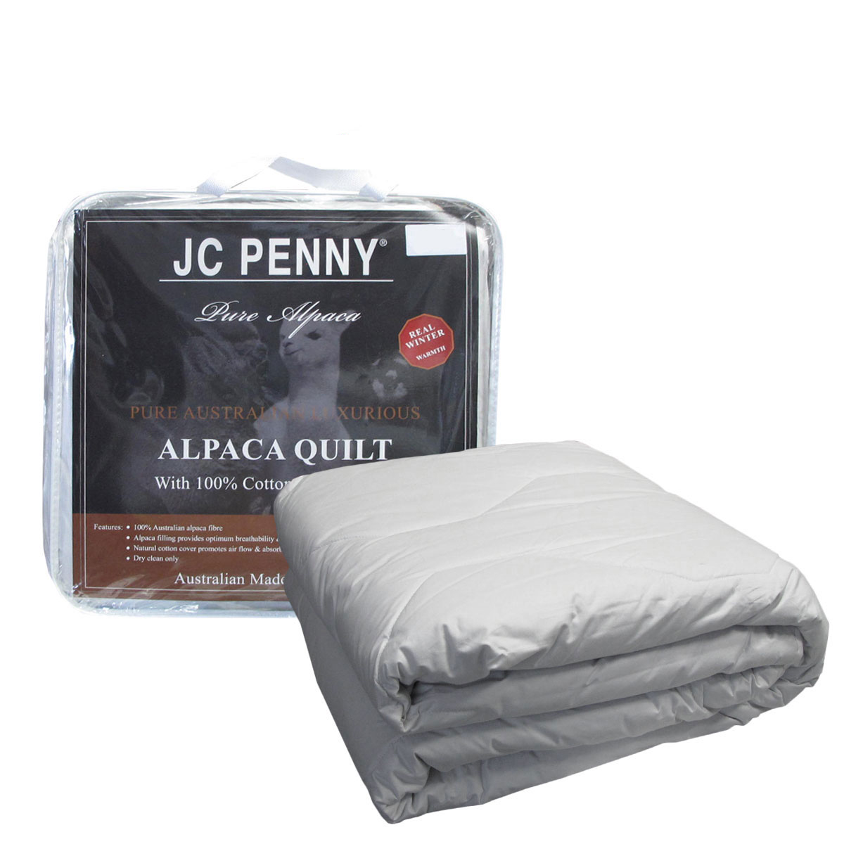 V442-ATX-QUILT-500GSMALPACA-WHITE-SB-202503241646-00 500GSM Alpaca Quilt with Cotton Japara Cover - Single - Image 1