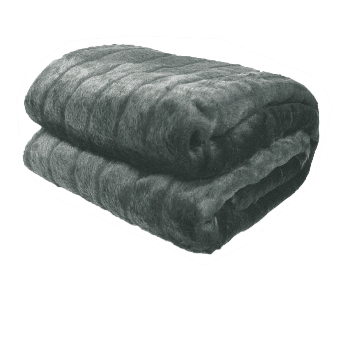 V442-ATX-THROW-21CHANNEL-GREY-RE-202503241705-00 Faux Fur Animal Assorted Throw Rug Channel Grey - Image 1