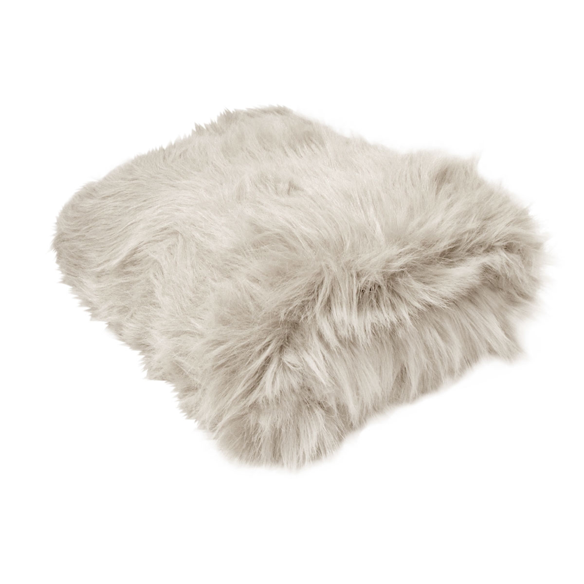 V442-ATX-THROW-24ANGORA-OYSTER-RE-202502280845-00 Radisson Angora Oyster Luxury Animal Long Hair Faux Fur Throw Rug 127 x 152 cm - Image 1
