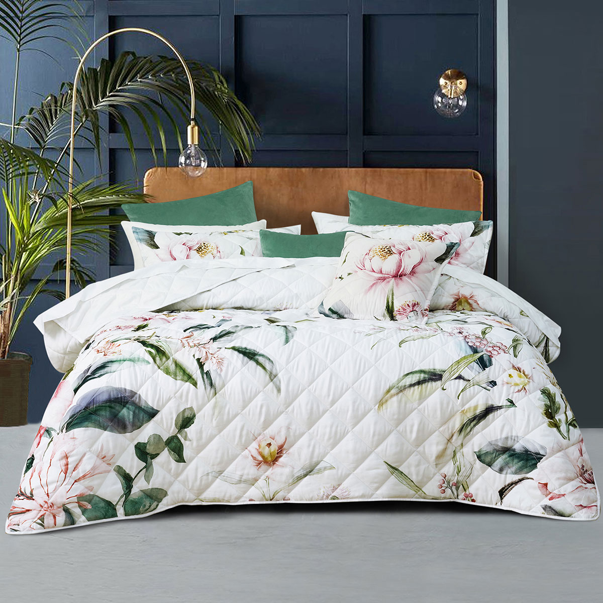 V442-BCA-COVERLETS-INDI-WHITE-SK-202502260941-00 Bianca Indi White Polyester Coverlet Set Super King - Image 1