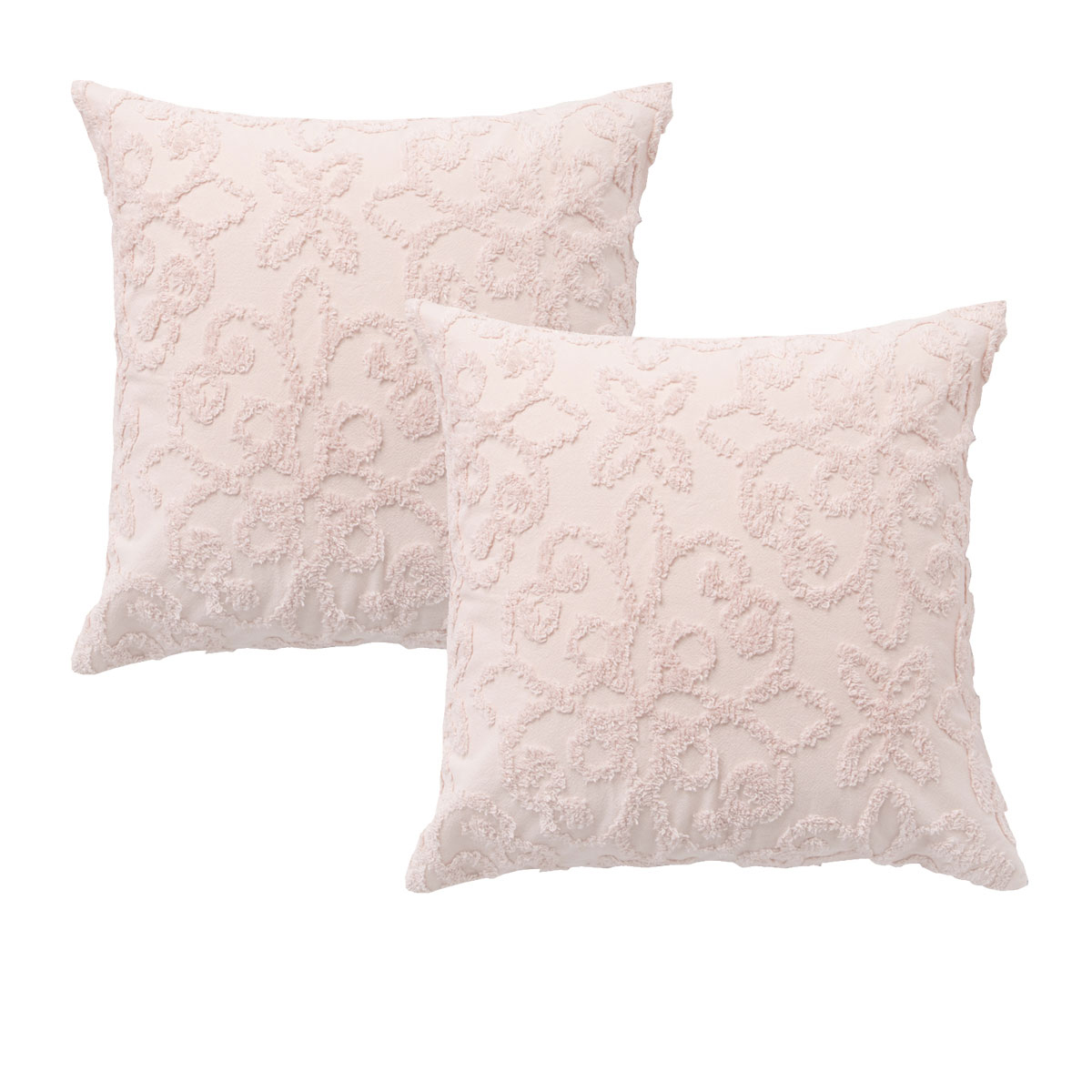 V442-BCA-PILLOWC-ELLA-BLUSH-EU-213227-00 Bianca Pair of Ella Blush European Pillowcases 65 x 65cm - Image 1