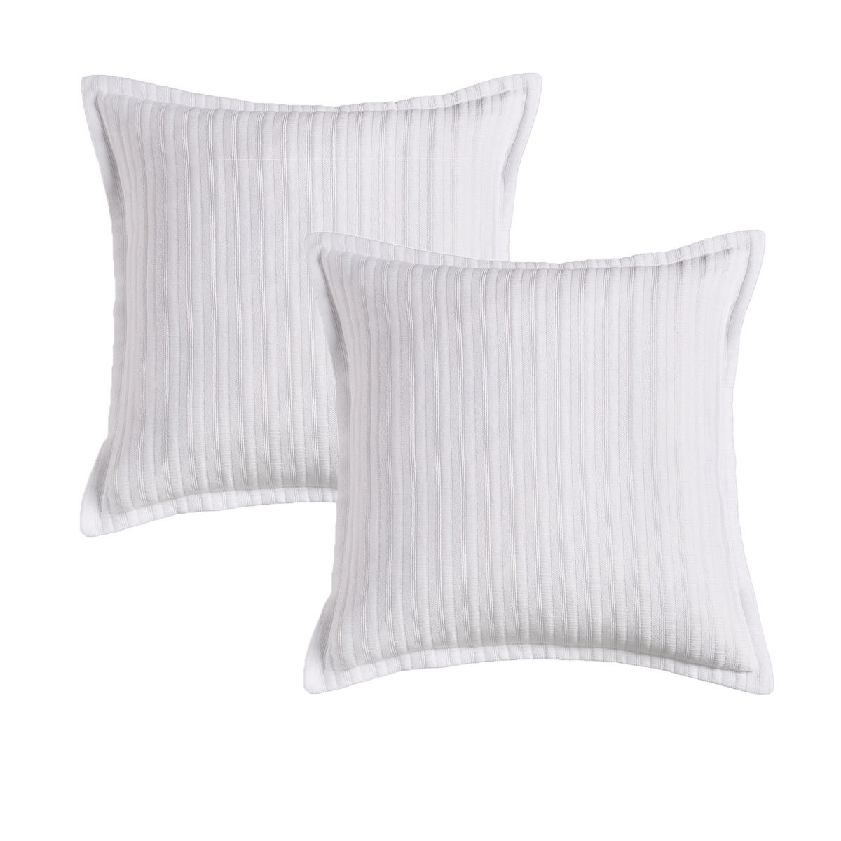 V442-BCA-PILLOWC-EVORA-WHITE-EU-202688-00 Bianca Pair of Evora White European Pillowcases - Image 1