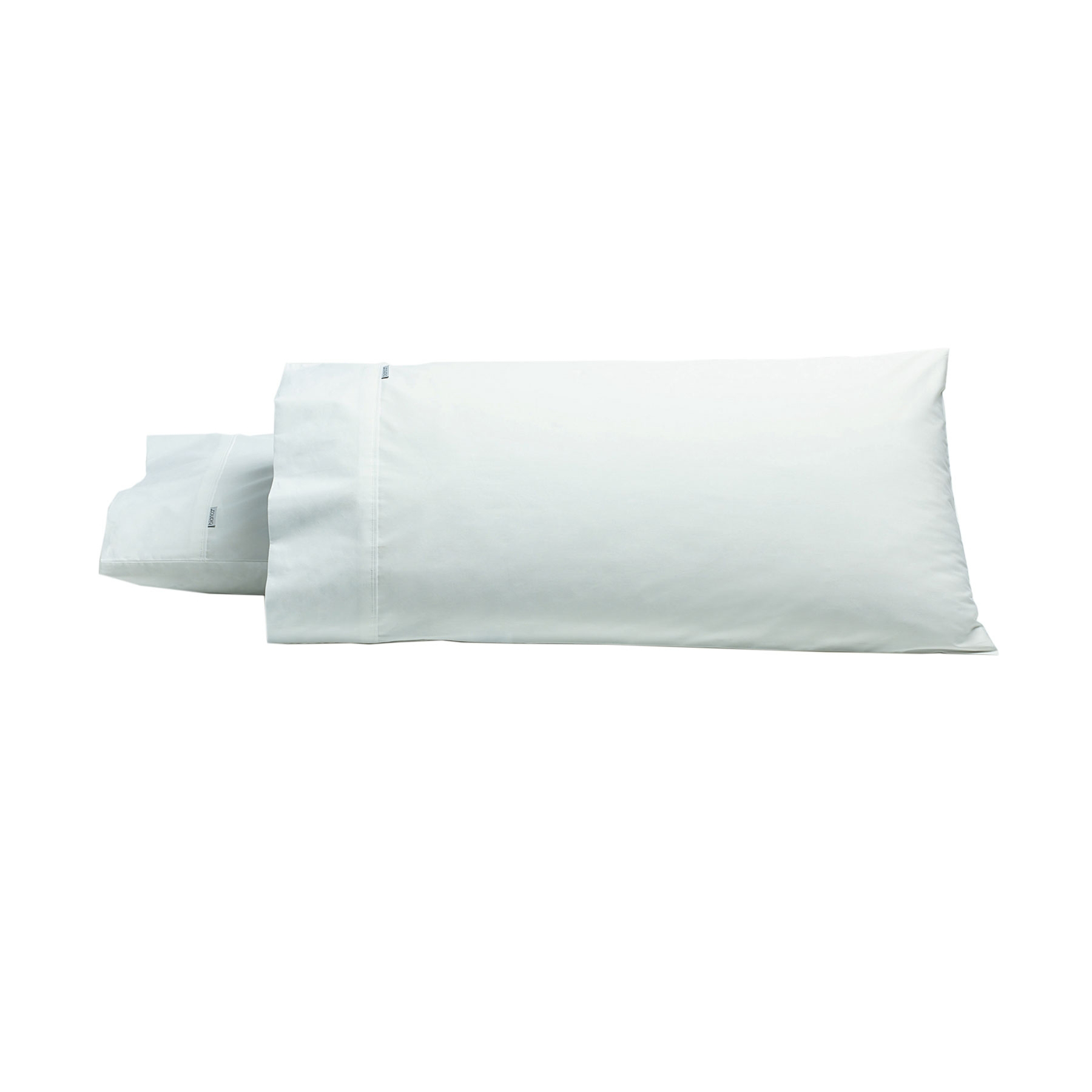 V442-BCA-PILLOWC-HESTON-WHITE-KI-204571-00 Bianca Pair of Heston Cotton Percale King Pillowcases White - Image 1