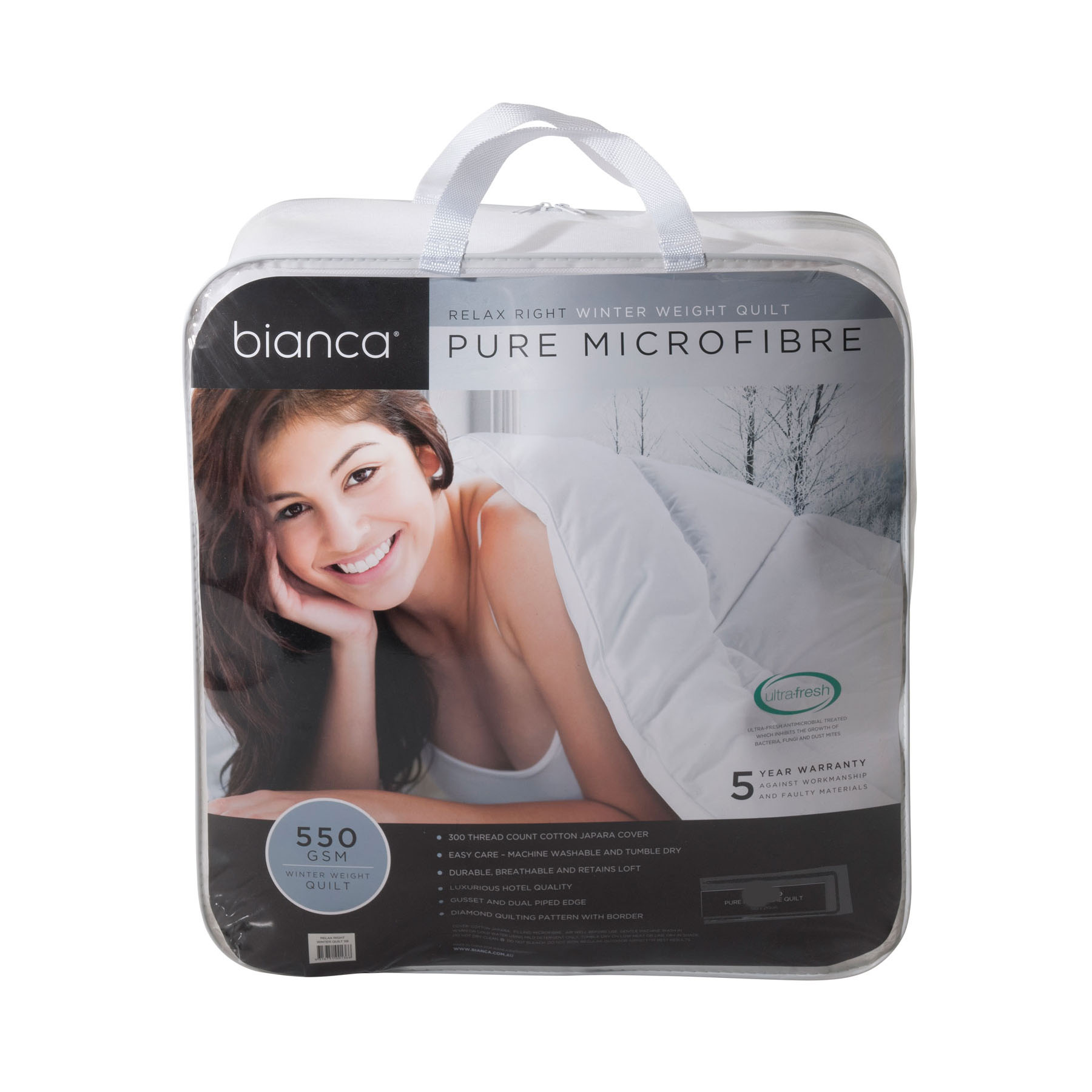 V442-BCA-QUILT-550MICROFIBRE-WHITE-DS-202956-00 Bianca 550GSM Relax Right Winter Microfibre Quilt Double - Image 1