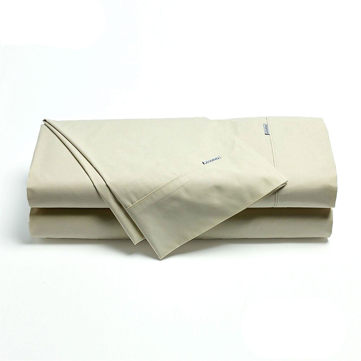 V442-BCA-SHEETS-HESTON-STONE-KS-202502260952-00 Bianca Heston Cotton Percale Sheet Set Stone King Single - Image 1