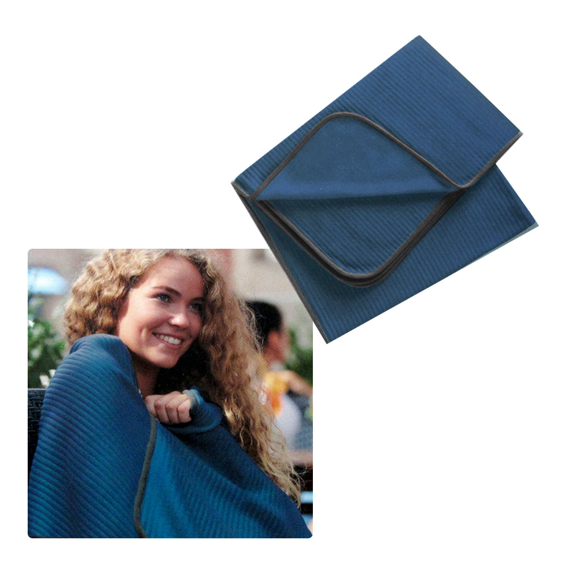 V442-BZO-THROW-RIBBEDPOLAR-BLUE-RE-202503121041-00 250GSM Ribbed Polar Fleece Throw 100 x 150cm Blue - Image 1