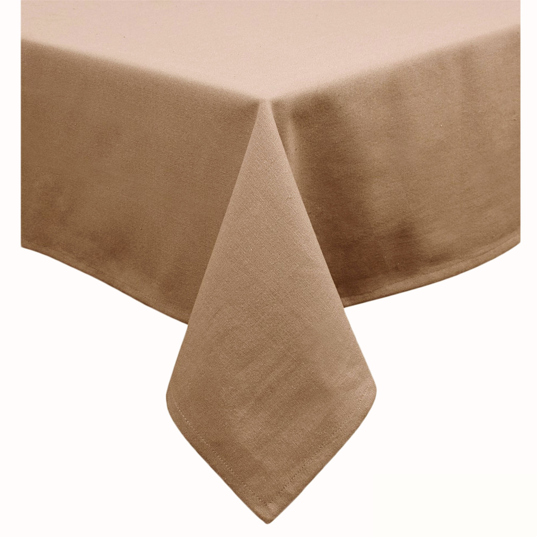 V442-GNA-TABLEC-COTTON-225OB-SAND-117598-00 Hoydu Cotton Blend Table Cloth 150cm x 225cm - SAND - Image 1