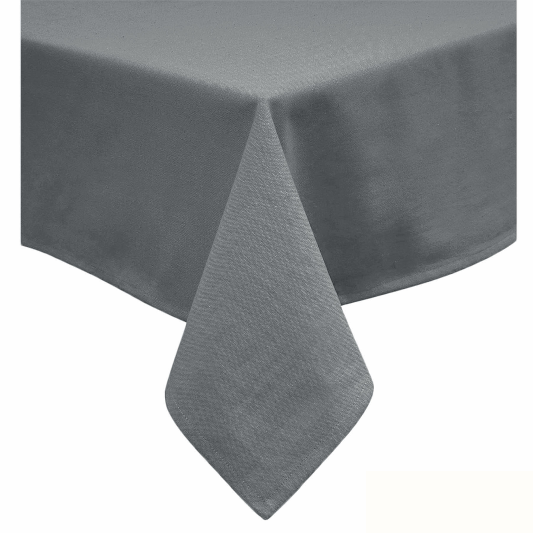 V442-GNA-TABLEC-COTTON-260OB-SLATE-117611-00 Hoydu Cotton Blend Table Cloth 180cm x 260cm - SLATE GREY - Image 1