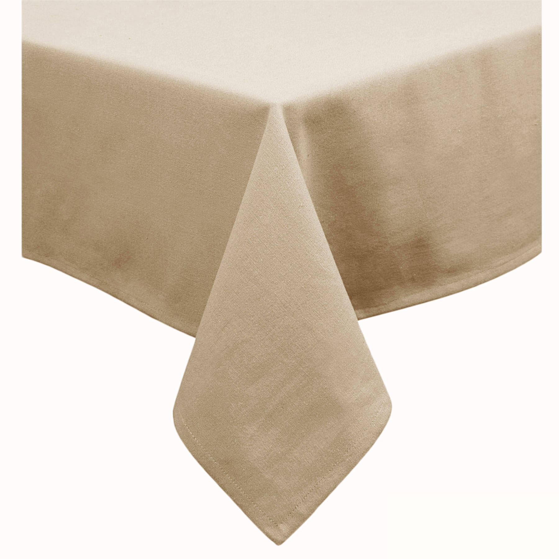 V442-GNA-TABLEC-COTTON-260OB-WARMSAND-117617-00 Hoydu Cotton Blend Table Cloth 180cm x 260cm - WARM SAND - Image 1