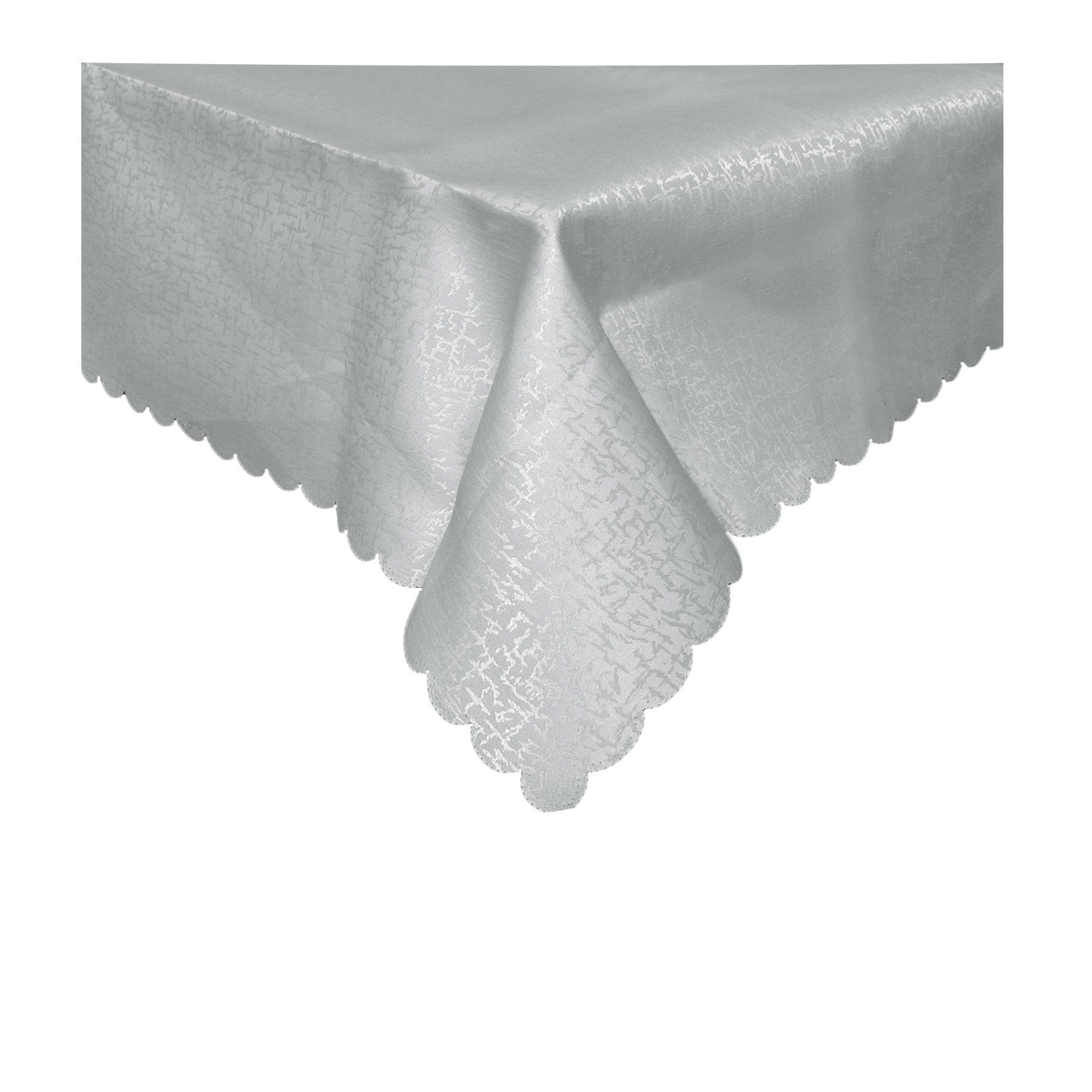 V442-GNA-TABLEC-SCRIBBLE270CM-GREY-RE-141640-00 Jacquard Table Cloth Scribble Grey 150 x 270 cm - Image 1