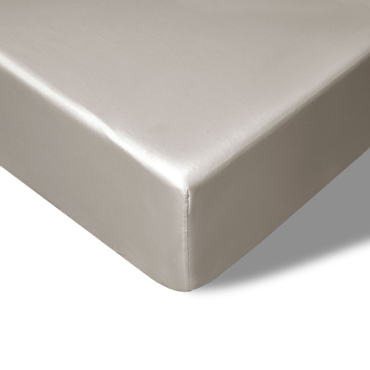 V442-HIN-FITTEDS-BAMBOOCOTTON40CM-STONE-SB-190586-00 Accessorize 400TC Stone Bamboo Cotton Fitted Sheet 40cm Wall Single - Image 1