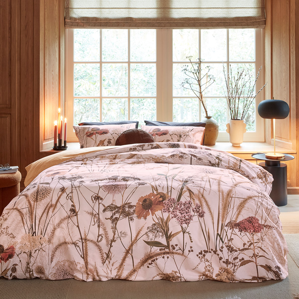 V442-HIN-QUILTCS-CELY-MULTI-KI-202503030940-00 Bedding House Cely Multi Cotton Floral Quilt Cover Set King - Image 1